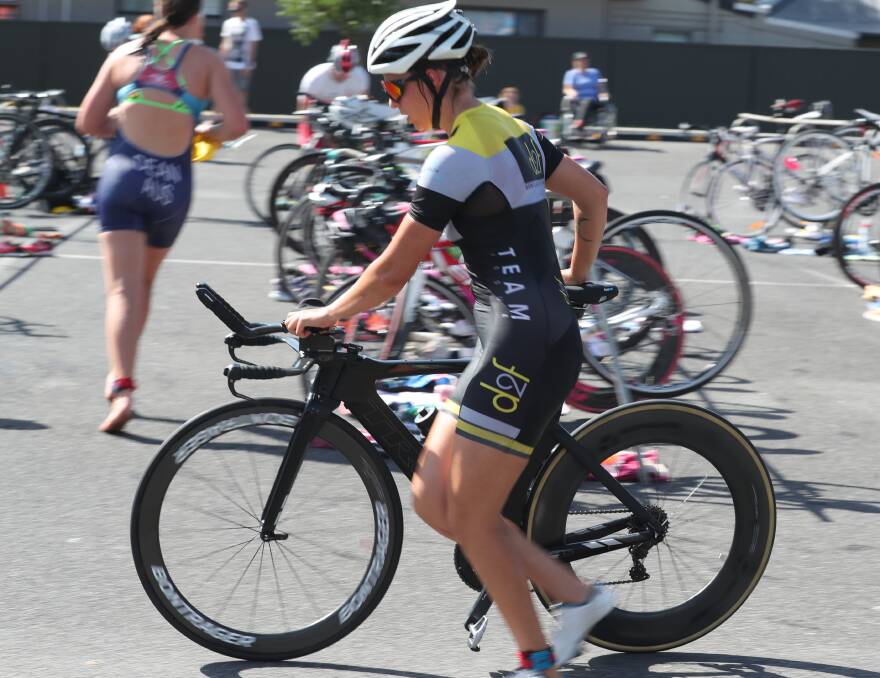WINNER: Hollee Simons took out the women's long course at last year's Bathurst Australia Day Central West Inter Club Triathlon Series round. Photo: PHIL BLATCH