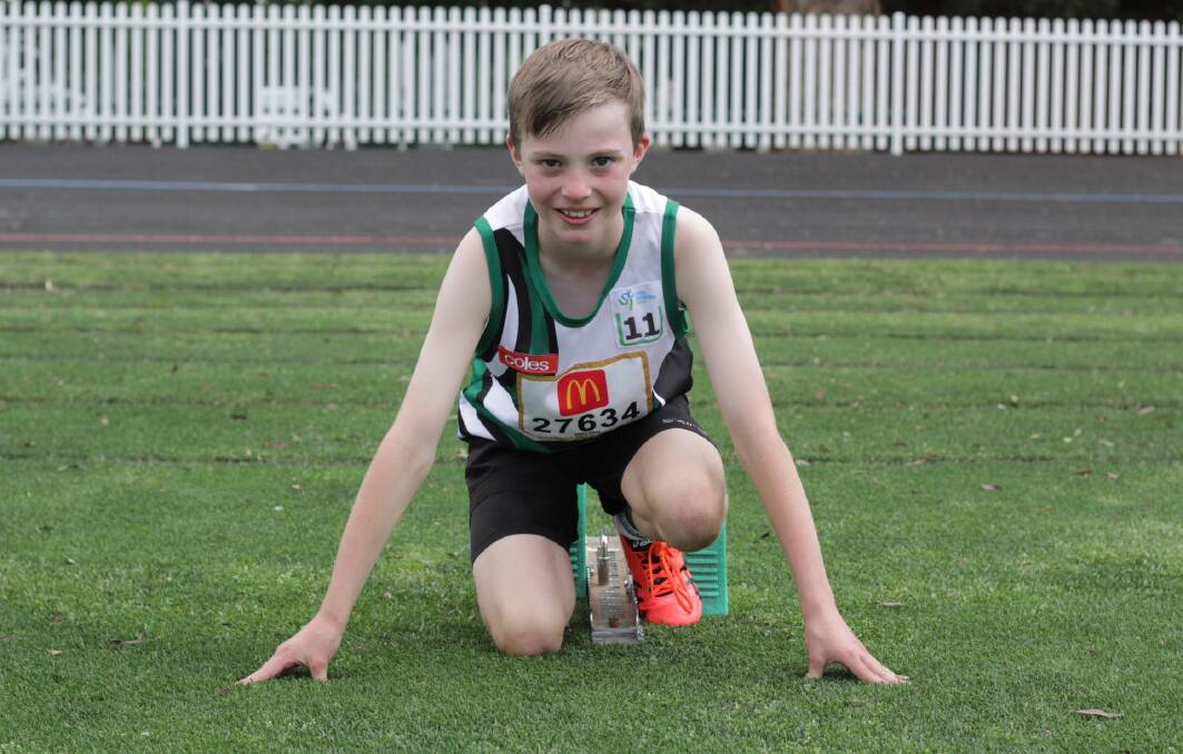 TOO GOOD: Bathurst Little Athletics runner Will Curtin. Photo: BRADLEY JURD