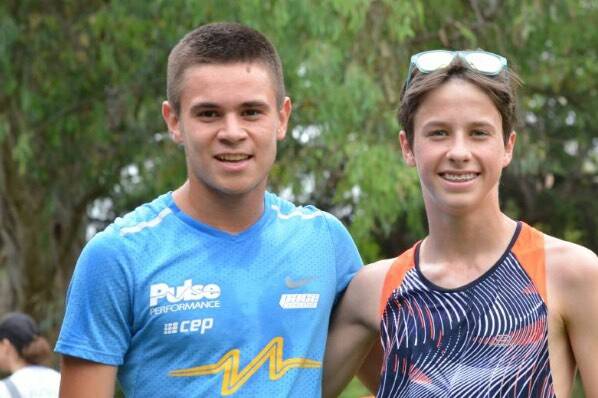 MATES: Max Martinez and Miller Rivett will be keen to return to parkrun. 