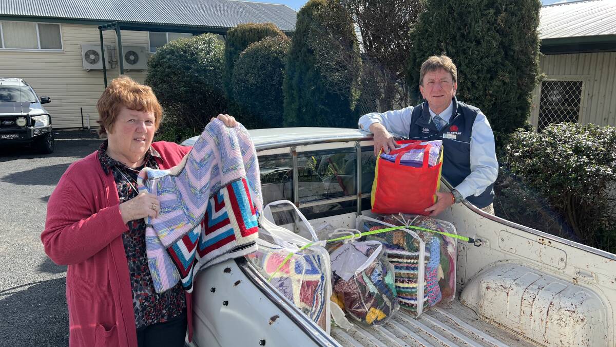 Bathurst-knitted blankets find a new home with Ukrainian refugees