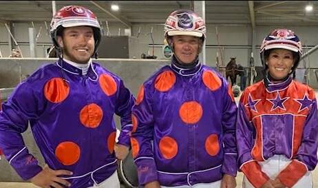 FAMILY AFFAIR: Doug Hewitt, Bernie Hewitt and Gemma Hewitt will all drive in the Bathurst RSL Club Soldiers Saddle Final (1730 metres) on Saturday night. 