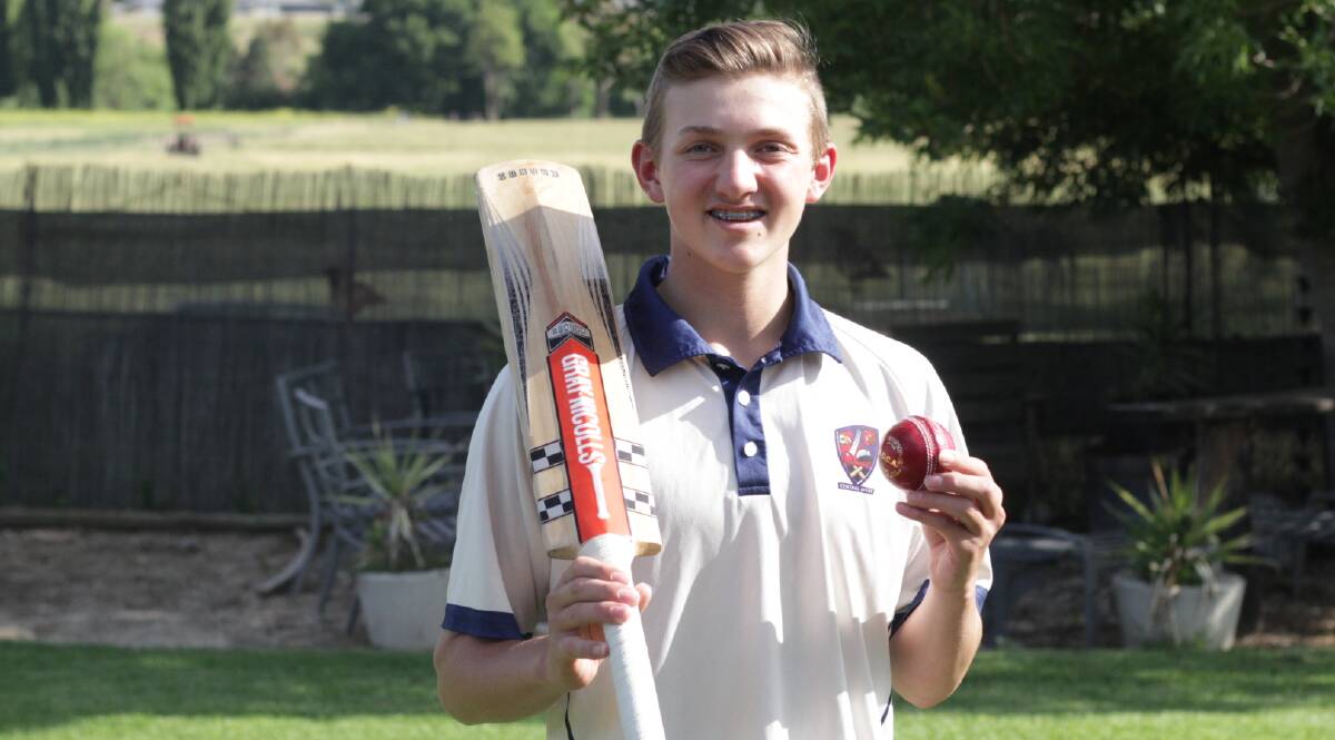 GAME ON: Central West under 16s all rounder Angus Parsons. Photo: BRADLEY JURD