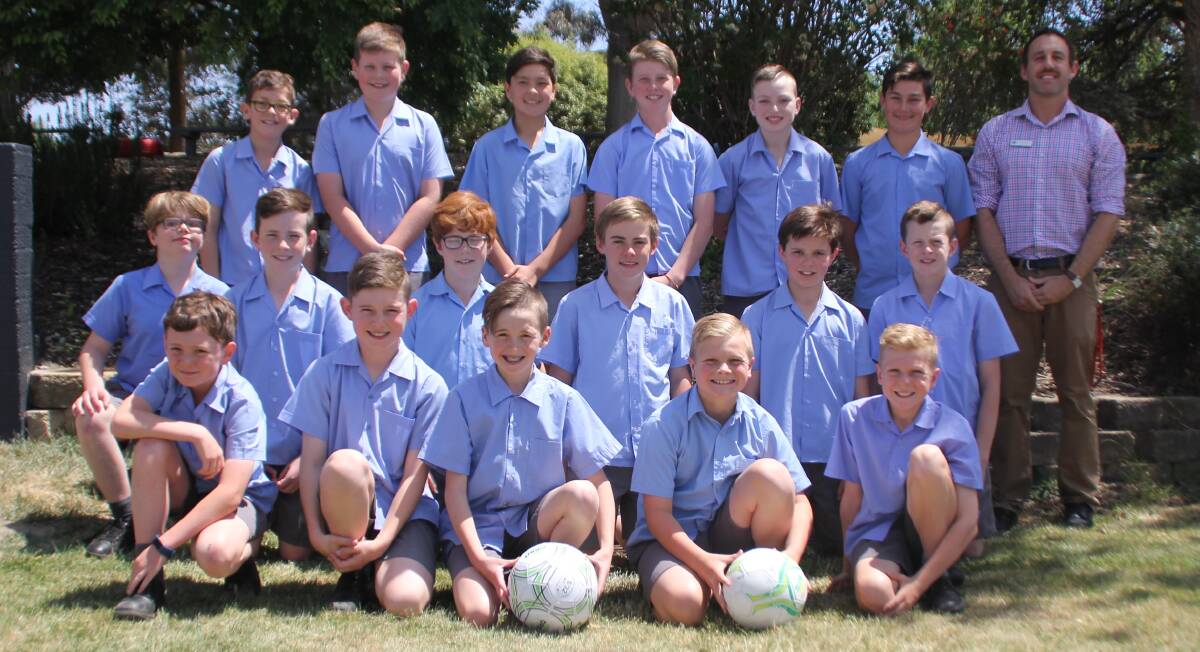 GAME ON: The St Philomena's team that will play at the Western Sydney Wanderers School Cup on Thursday. Photo: BRADLEY JURD