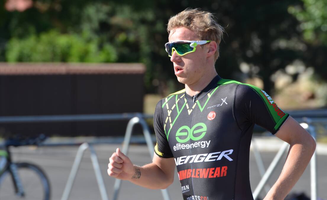IN THE MIX: Bathurst Wallabies president Richard Blackie has labelled Josh Stapley (pictured) as one of the competitors that will be amongst the top performers in Sunday's triathlon. Photo: ANYA WHITELAW 