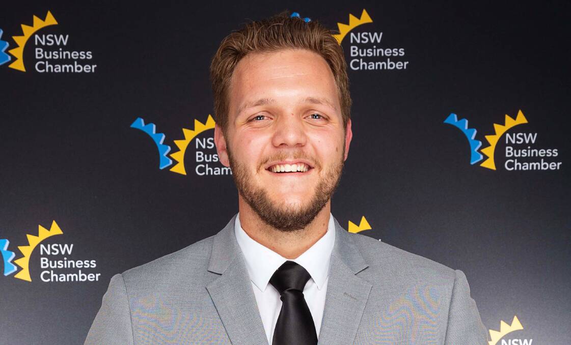 WINNER: Outstanding young employee for 2018 Daniel Sutton. Photo: SUPPLIED