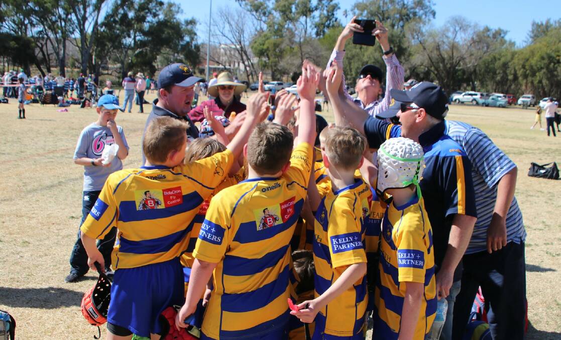 KEEN: Bathurst Bulldogs juniors in action during the 2019 season. The juniors will be kicking-off their shorter than usual season next month. Photo: BATHURST JUNIOR RUGBY CLUB FACEBOOK