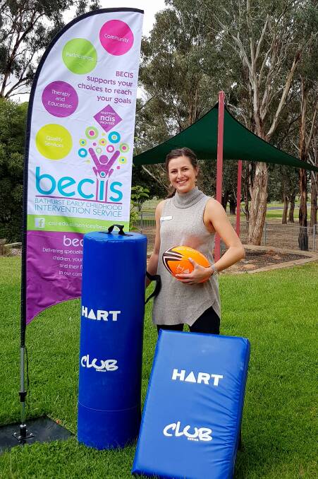 LAUNCH: Bathurst Early Childhood Intervention Service occupational therapist Georgia Andrews will run the sessions at the Sense Rugby launch on Saturday. Photo: SUPPLIED