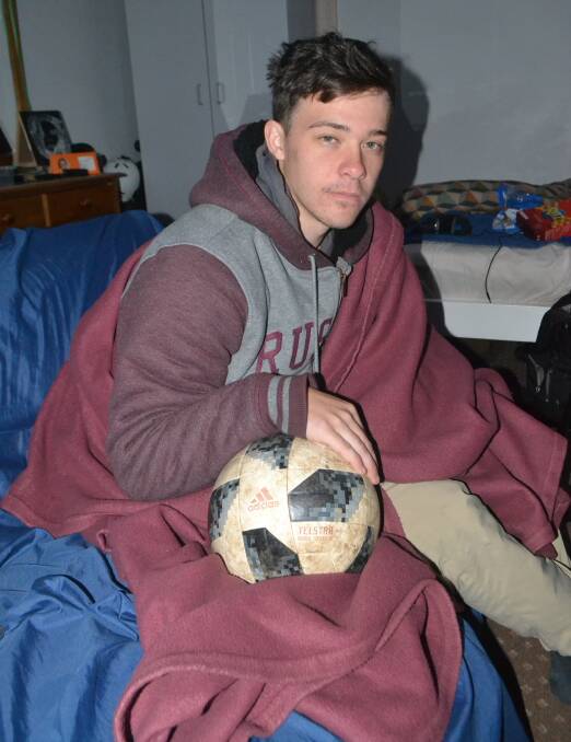 WORLD CUP: Bathurst resident and Charles Sturt University student Lachlan Batley is a tired man because he has been up late watching the FIFA World Cup. 