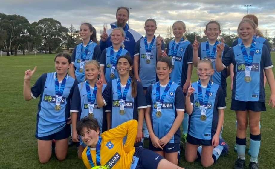 GAME ON: The Bathurst under 12s girls team that won the Western Youth League last month. The team will contest the Country Cup on home soil this weekend. 