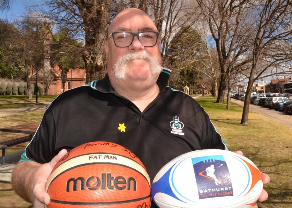 HAVING A BALL: Tony Lewis arrived in Bathurst in 1991 from Albury to work as the manager of the Bathurst Basketball Stadium. Photo: BRADLEY JURD