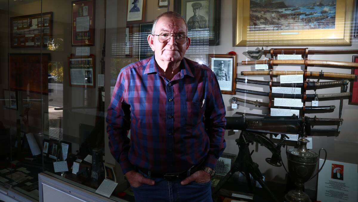 LEST WE FORGET: John Graham is the Bathurst RSL sub-branch pension officer and vice-president, with the former role keeping him quite busy. Photo: 041818pbanzac2