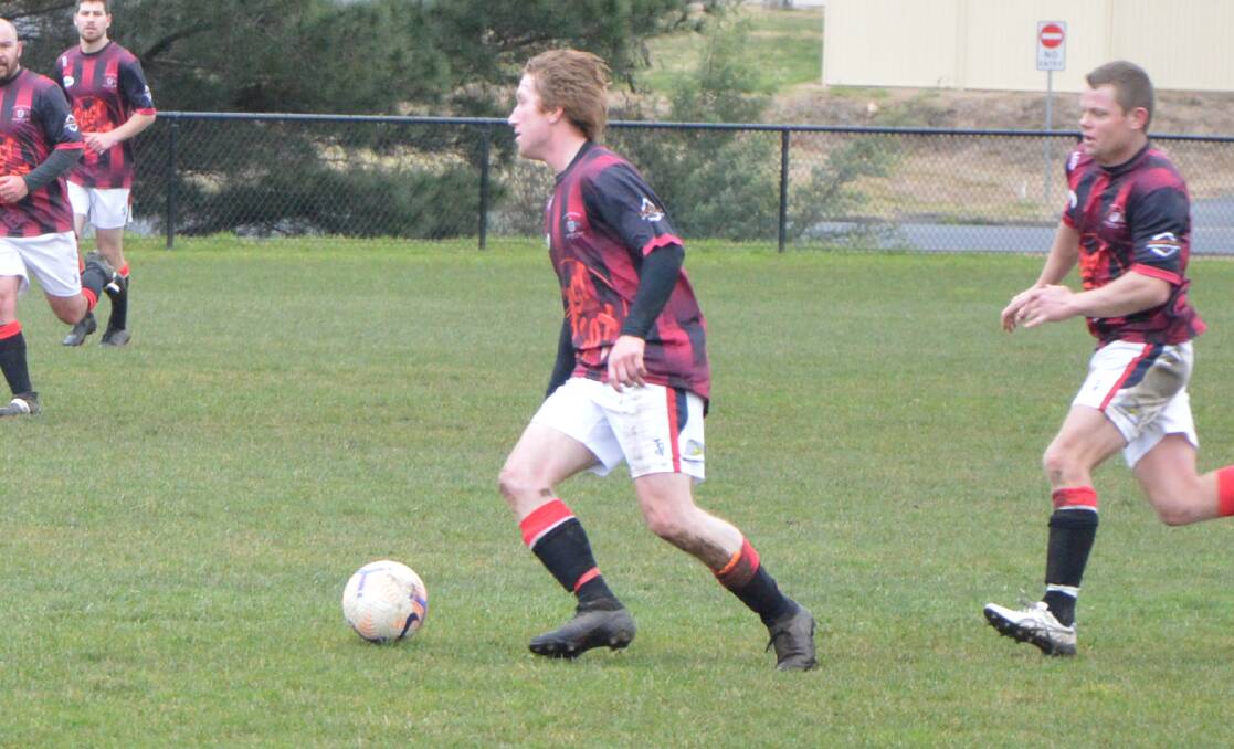 TALENT: Lithgow Workies' Jordan Fordham on the ball. Coach Martin Hunter has labelled him as a player to watch in 2022. Photo: ALANNA TOMAZIN 