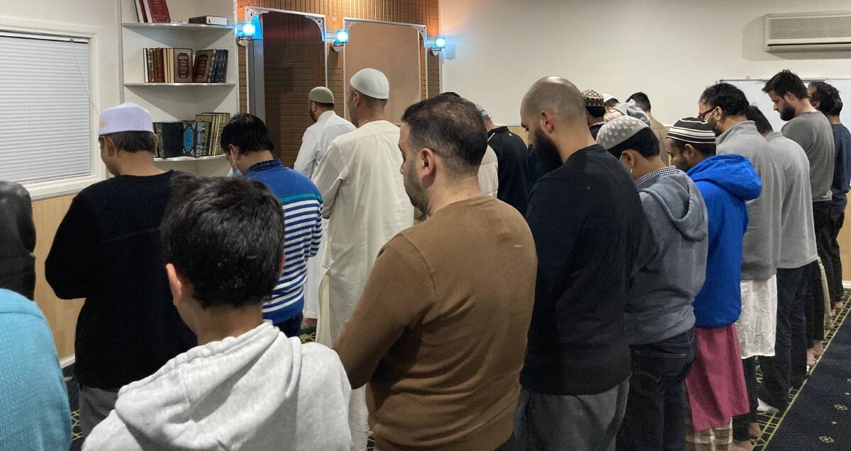 RAMADAN: Bathurst's Muslim population at the Al Sahabah Mosque in Kelso for their evening prayers during Ramadan. Photo: CONTRIBUTED