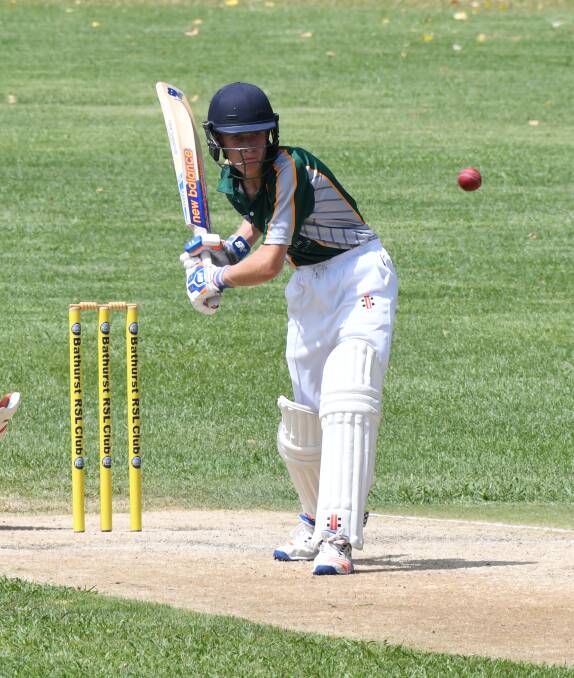 EASY WIN: Ben Cant was dismissed for 20 runs on Sunday, the second highest for the Bathurst under 19s colts side in its Mitchell Cricket Council match against Blue Mountains/Lithgow. Photo: CHRIS SEABROOK
