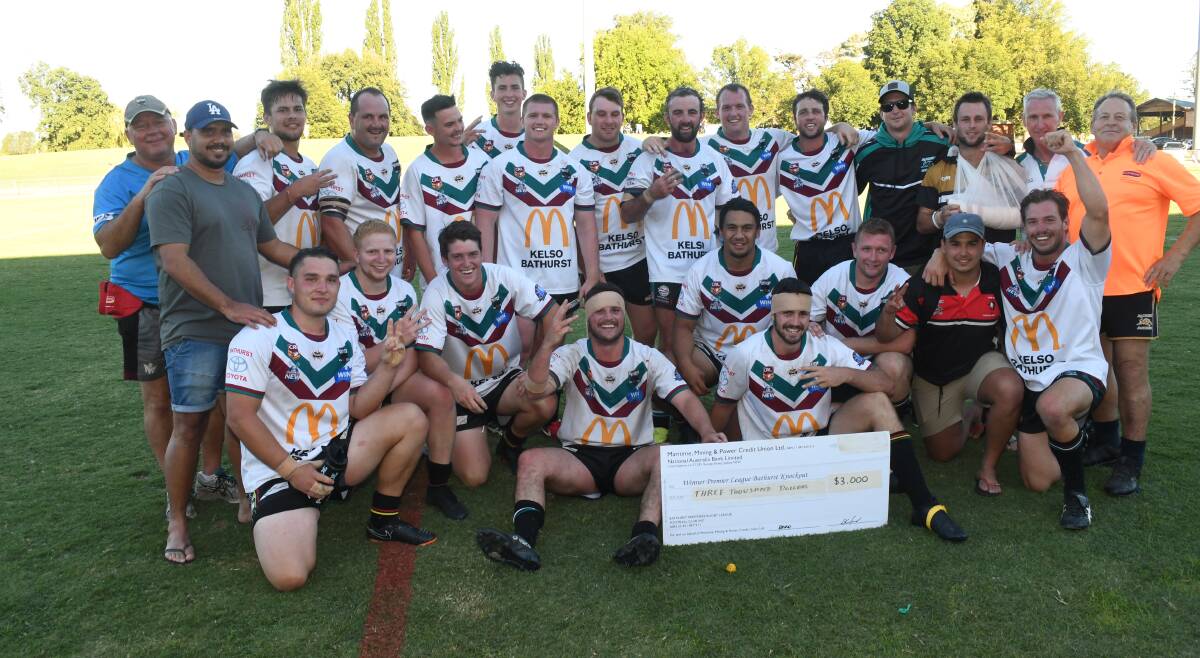 BIG CHANCE: Bathurst Panthers celebrate after claiming their third straight knockout crown at Carrington Park in 2018. There'll be a big chance to win a fourth in five years in 2020. Photo: CHRIS SEABROOK