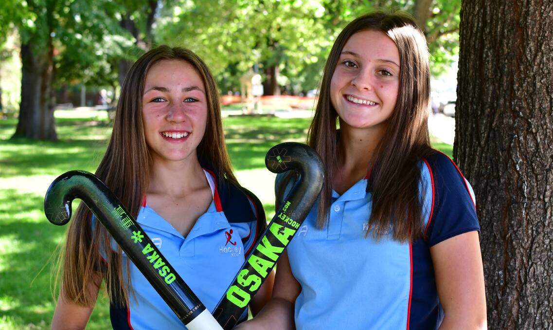 PICKED: Lily Kable and Charlize Fitzpatrick will play for their respective NSW side at the Under 15s National Championship. Photo: BRADLEY JURD