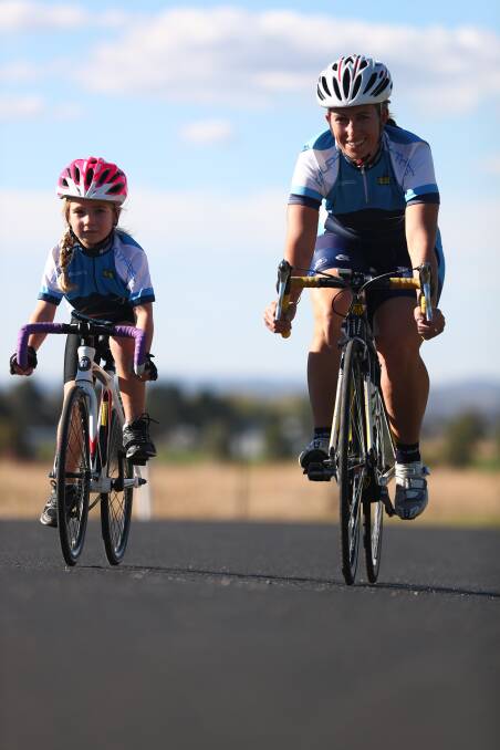 CLASSIC: Jenna, who will compete in the junior criterium racing, and Toireasa Gallagher, who will compete in the women's B criterium racing. Photo: PHIL BLATCH
