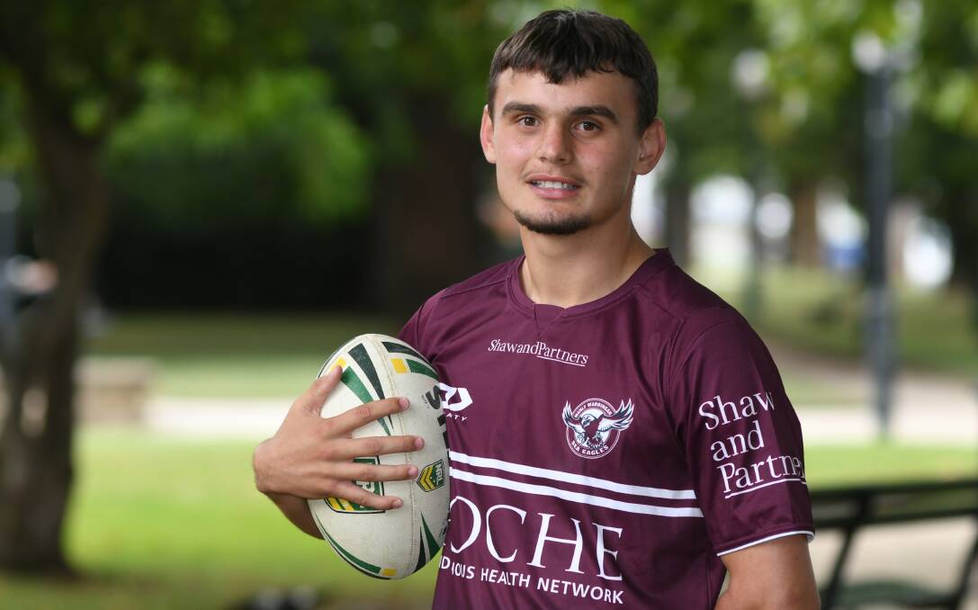 PICKED: Bathurst's Jack Branda play for Manly in Harold Matthews Cup on Saturday. Photo: CHRIS SEABROOK