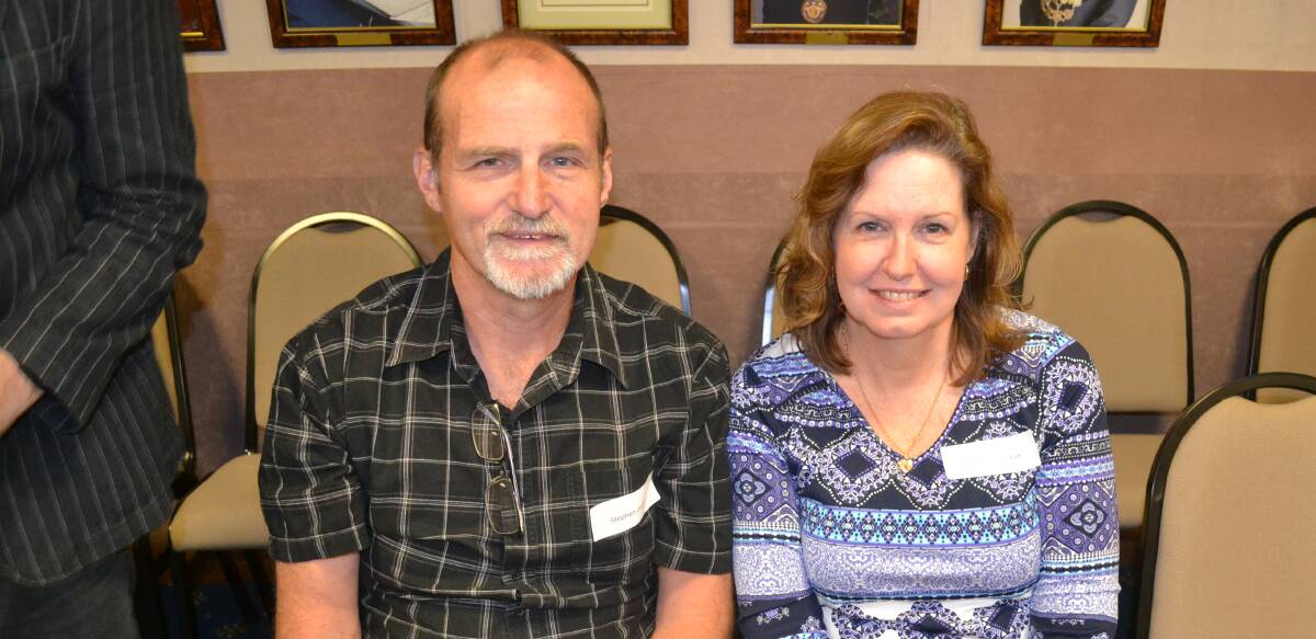 MOVED: Stephen and Catherine Jordan made the move from Penrith for the lifestyle and retirement. They attended the Welcome Wagon event on November 8. 