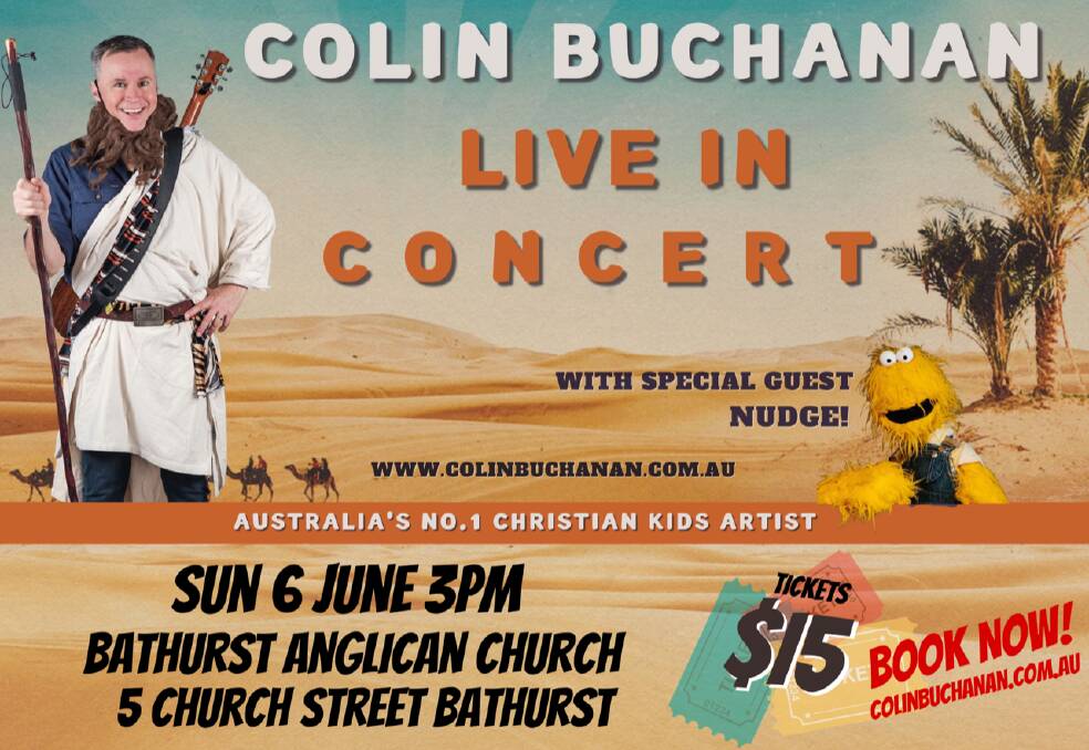 Children's musician Colin Buchanan to perform in Bathurst
