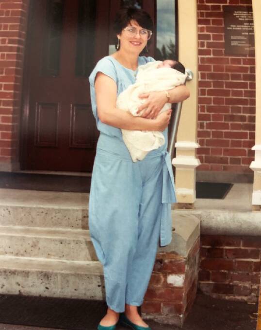FLASHBACK: Laura Stephens at the Bathurst Hospital when she was born with her mother Jane in 1984. Photo: CONTRIBUTED
