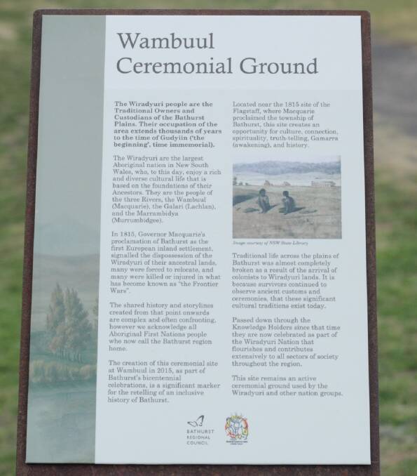 Wambuul sign unveiled at Bicentennial Park