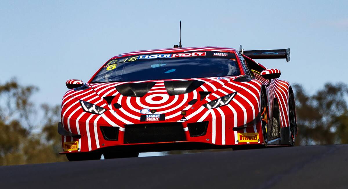 IN THE CAR: Adrian Dietz will be racing in his Lamborghini at the Bathurst 12 Hour in May.