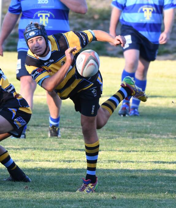 GAME ON: Angus Kennelly and his CSU teammates will be looking to cause an upset, when they travel away to play Narromine. Photo: CHRIS SEABROOK 051918csu3