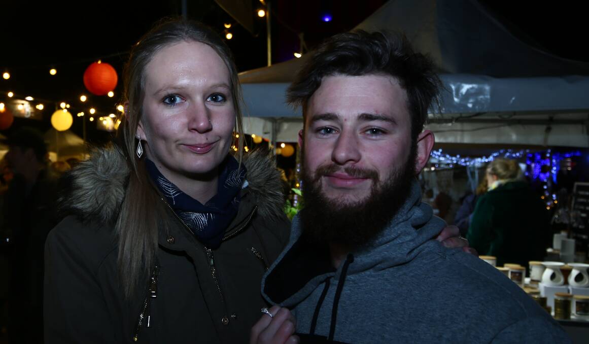 ENJOYING THE NIGHT: Zoe Patterson and Michael Hanrahan were out on Saturday night at Brew and Bite. 071418pbbrew6