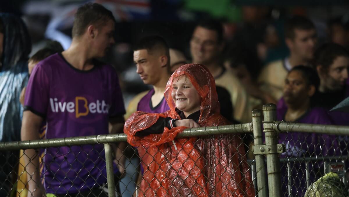 Fans at last year's NRL match in Bathurst went home drenched. Picture by Phil Blatch