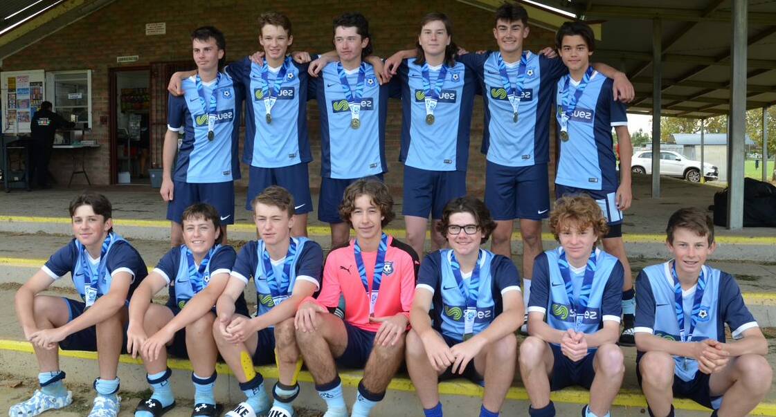 WINNERS: The Bathurst under 15s boys team over its Western Youth League win. Photo: CONTRIBUTED