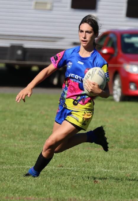 GRAND FINAL TIME: Panorama Platypi fullback Jamie Powley on the ball. Photo: PANORAMA PLATYPI FACEBOOK PAGE