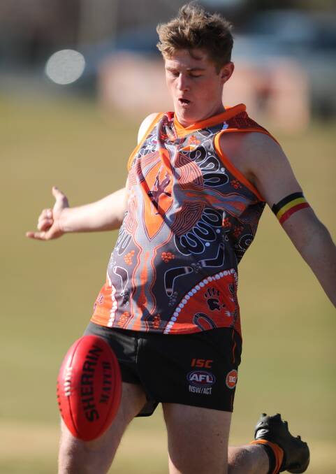 GAME ON: Bathurst Giants' Sam Sloan is feeling confident of his team's chances in the local derby against Bathurst Bushrangers on Saturday afternoon. Photo: PHIL BLATCH 