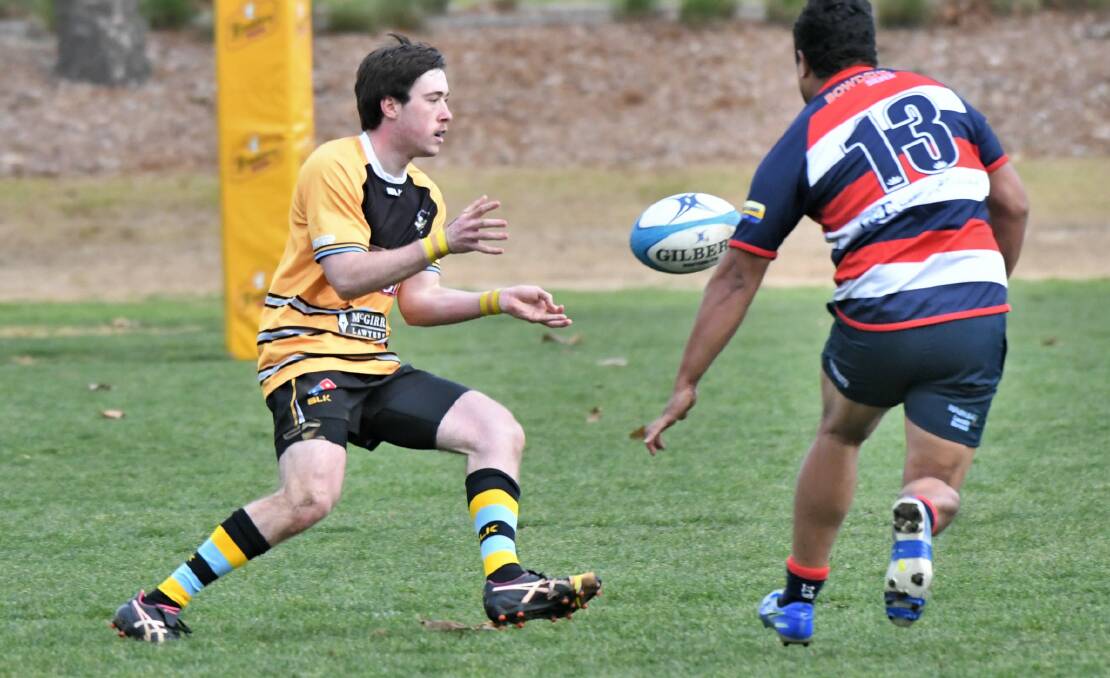 SCORE: Ethan Cusick was amongst the try scorers again for CSU on Saturday. Photo: CHRIS SEABROOK