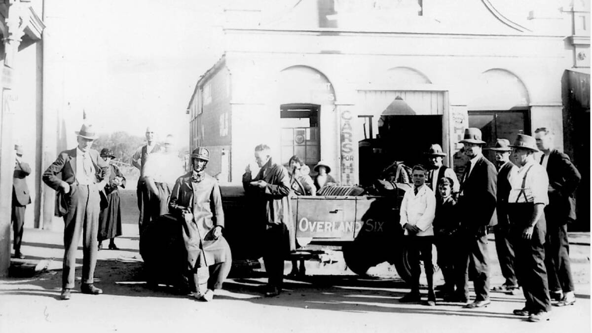 READY, SET, GO: This Overland Six was taking part in an economy run from Sydney to Parkes in March 1926. Note the driver in the latest gear.