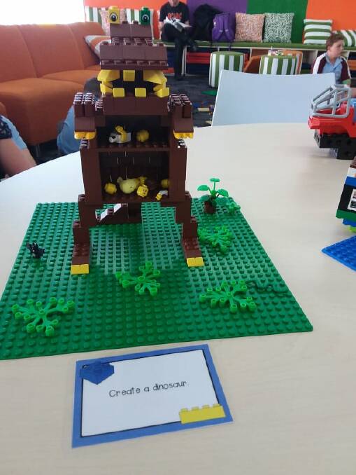 Our junior Lego masters (and one enthusiastic mum!) took up the challenge to 'pick a card' and see what they could make. It was lots of fun and it's on again next Thursday from 4-5pm.