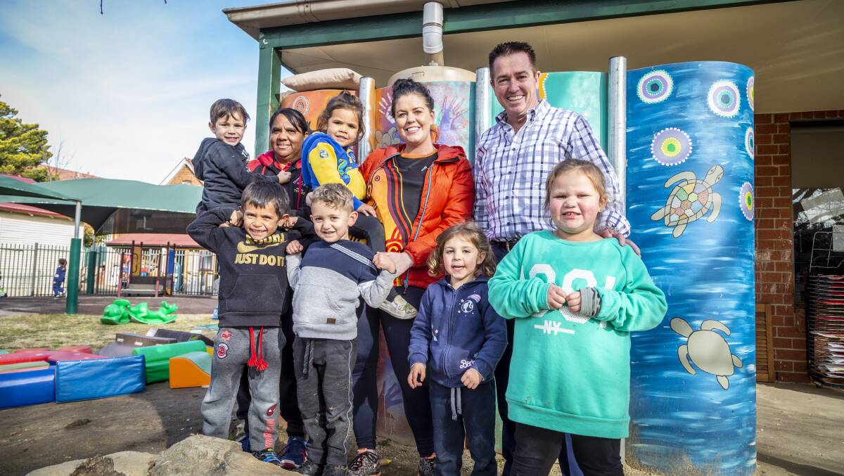 HAVE YOUR SAY: Paul Toole MP visits Courtney Glazebrook and the TOWRI Childcare Centre to find out more about their NAIDOC celebrations.