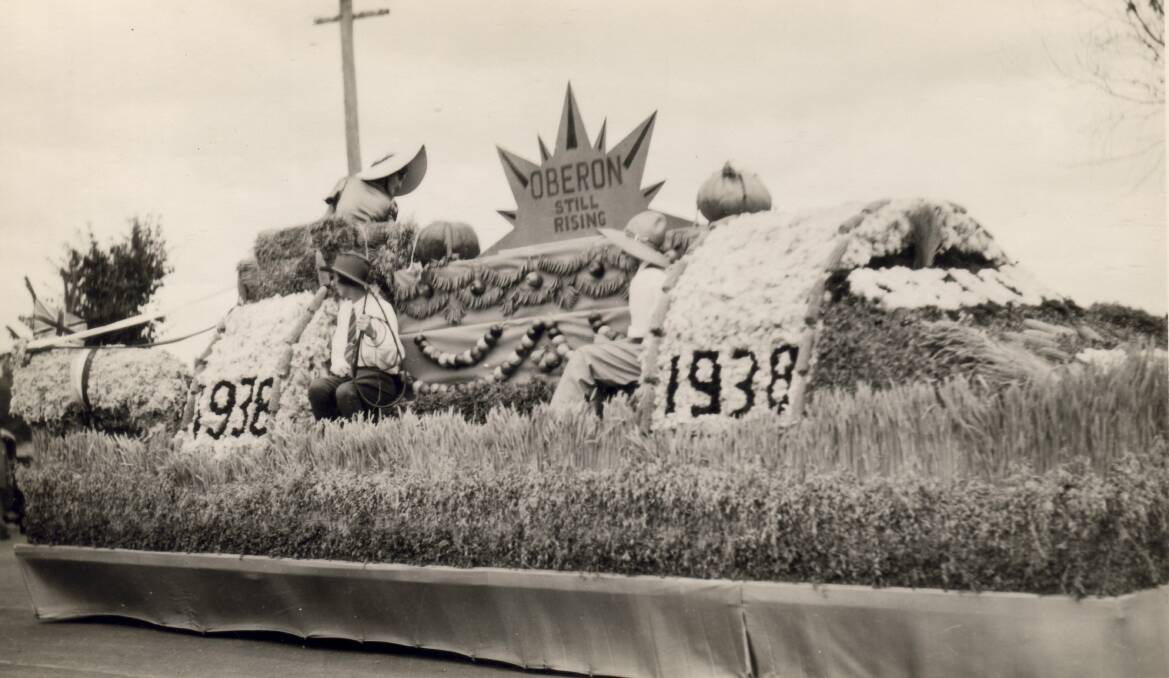 PERFECT PARADE: An entry from Oberon in the parade organised in Bathurst for the 150th anniversary celebrations of the foundation of Australia.