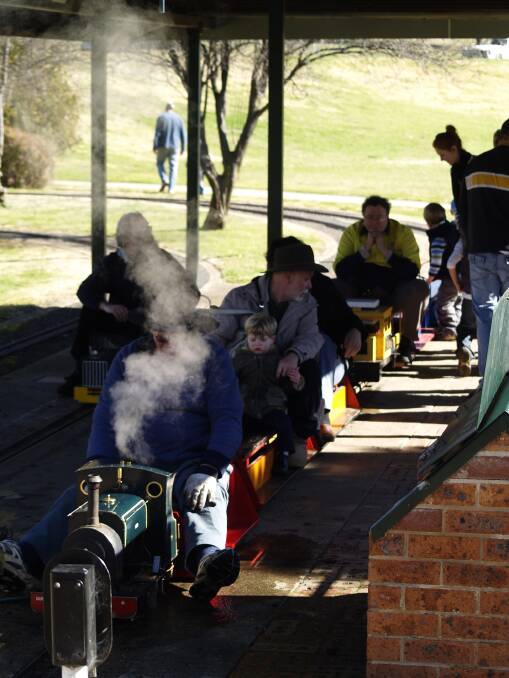 ALL ABOARD: Mini steam trains will be running across from the Adventure Playground in Durham Street this Sunday, July 16 from 11am-3pm. Covered shoes must be worn. Tickets: $2. Call 6331 5798.