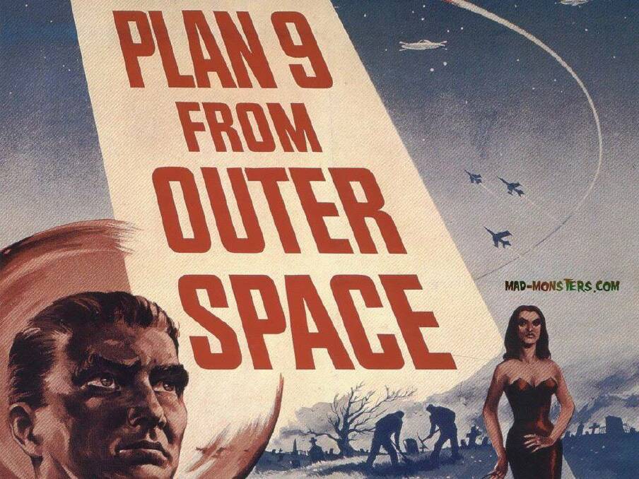 FOSSIL FLICKS SILENT FILM FESTIVAL: Can your heart stand the shock of grave robbers from outer space? Edward D Wood Jnr's Plan 9 from Outer Space is possibly the worst film ever made. This 1959 Sci Fi classic is described as perfectly awful - awfully perfect. Ticket includes welcome drink and popcorn.
▪️ Friday 20 July, 6pm
▪️ Australian Fossil and Mineral Museum
▪️ Adult $20; concession/15yrs + $15
▪️ 6331 5511 
▪️ www.somervillecollection.com.au