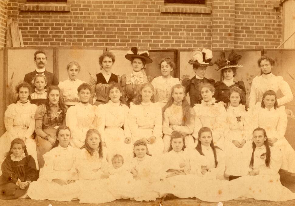 SOUNDS GOOD: Some of the female students of Thomas H. Massey, who was part of a musical family.