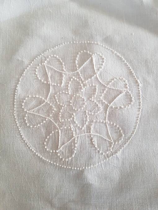 COMING UP: Come along to a workshop at Rankin Cottage on August 25 from 10.30am to noon and learn how to do candlewick embroidery. 