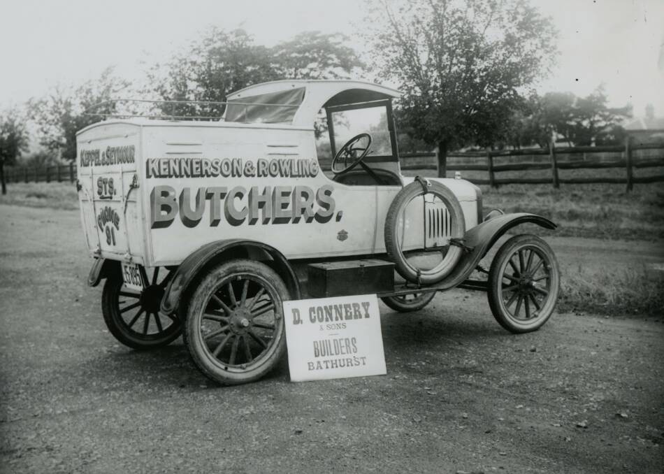 SPECIAL DELIVERY: This delivery automobile was built by D. Connery and Sons of Bathurst. Bill Kennerson owned three butcheries.