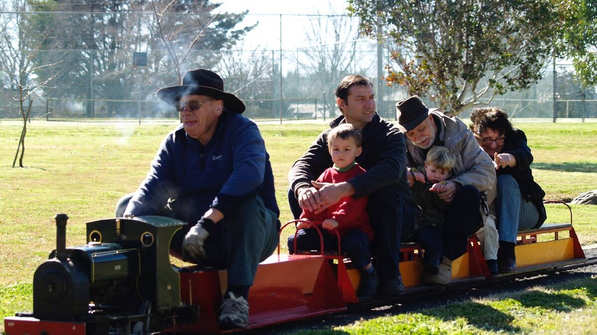 ALL ABOARD: Mini steam trains will be running across from the Adventure Playground from 11am-3pm on Sunday. Covered shoes must be worn. Tickets: $2. Call 6331 5798.