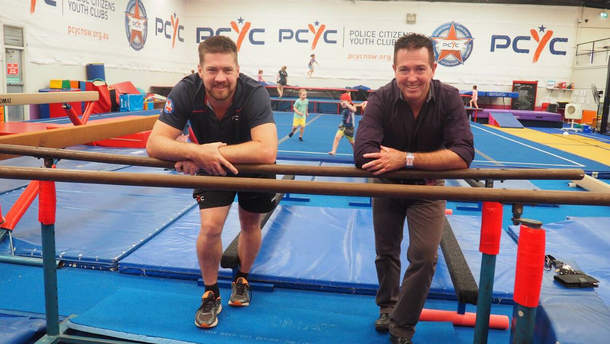 THROW YOUR HAT IN THE RING: Member for Bathurst Paul Toole (right), pictured with Bathurst PCYC's Dave Hitchick, is encouraging local businesses to consider taking part in the new RISEUP program in conjunction with their PCYC.