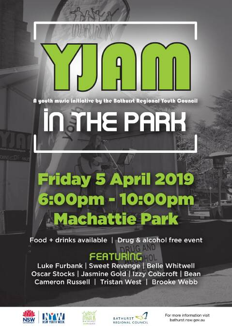 What's on | YJAM in the Park, part of NSW Youth Week