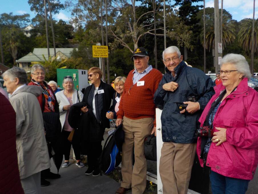 SPECIAL DELIVERY: Waiting for the boat on the Postman's Run during the Macquarie Care Centre Auxiliary's recent annual mystery trip, which also included a trip on the River Cat from Parramatta to Barangaroo. The auxiliary will meet next on June 20.