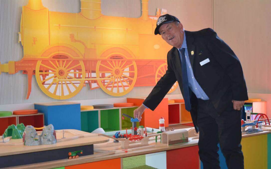 Right on Track: Mayor Bobby Bourke at the Bathurst Rail Museum.