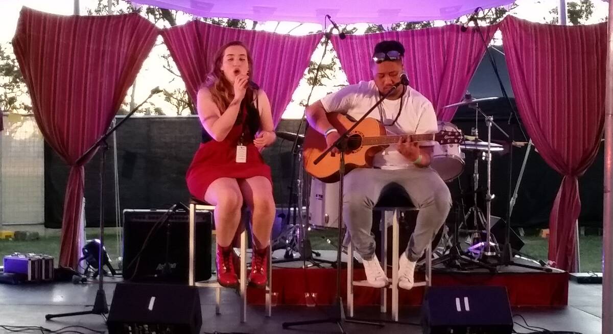 Great Show: Gabby Bolt performing at Inland Sea of Sound last year as part of the LEAP program. Photo: SUPPLIED