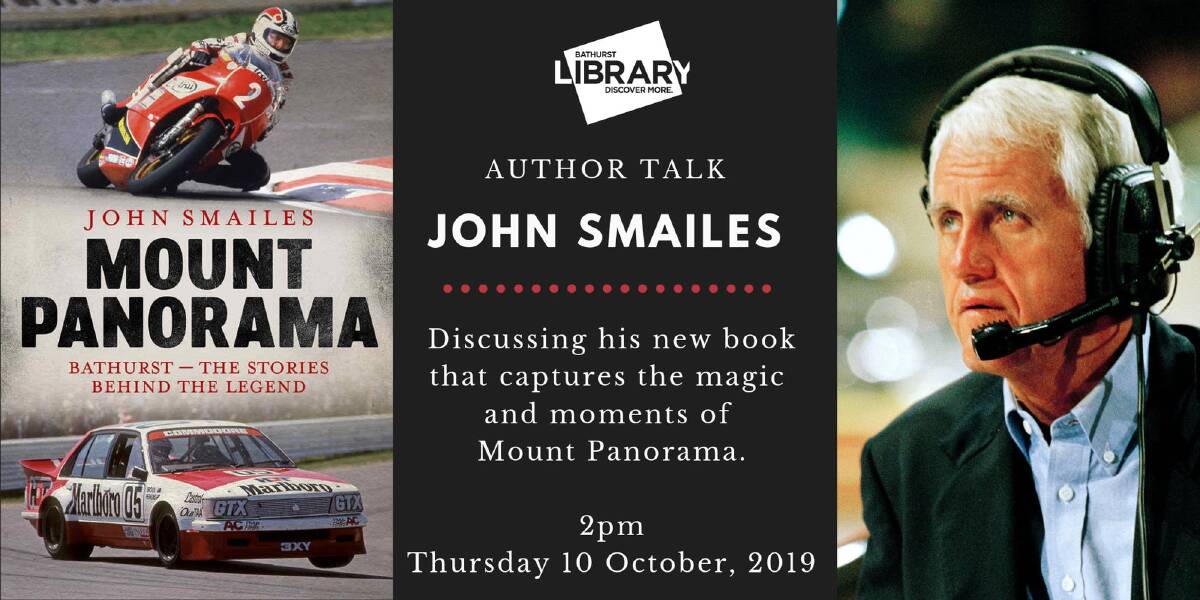 AUTHOR TALK: Motor racing journalist and commentator John Smailes will be discussing his new book.